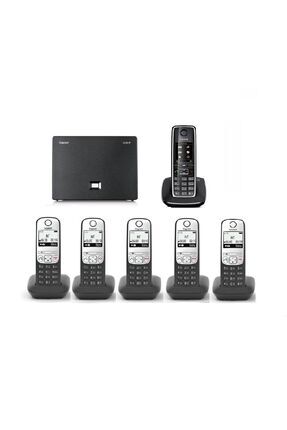 Analog & IP 6 Dahili Dect Telsiz Kablosuz Telefon Santrali C530-A690 Image 0