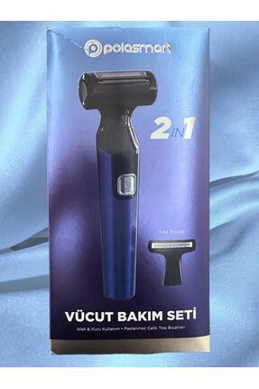 PBS603 2 in 1 Erkek Vücut Bakım Seti Lacivert 1-3 2 Yıl Lacivert Pilli Sakal Kuru tıraş makinesi Image 0