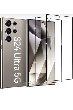 Samsung Galaxy S24 Ultra 6.8' Ekran Koruyucu Cam Full Kaplama Düz Tempered Glass Screen Zırh Image 0