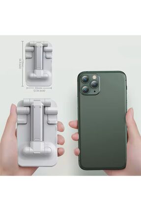 Masa Üstü Tablet Ve Telefon Tutucu Stand 2 Kademeli Uzunluk Ayarlı Image 1