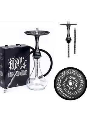 Alpha Hookah Model X Artist Collection Black Matte Nargile Takımı Image 0