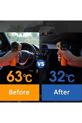 Universal Tüm Araçlar Için Araba Ön Cam Güneşlik Şemsiye Gölgelik Image 6