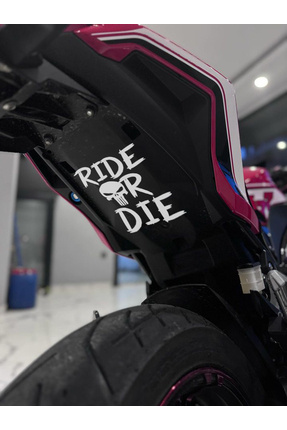 Ride Or Die Punisher - RIDE OR DIE  Punisher  - Sticker  -  Motor Sticker  - Oto Sticker 15X19 Cm Image 0