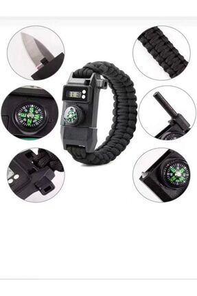 Survival paracord bileklik led çok fonksiyonlu bilelik Image 0