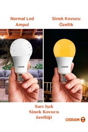8w Sinek Kovucu Özellikli Led Ampul ( Sarı Işık Sinek Kovucu Modu ) Image 0