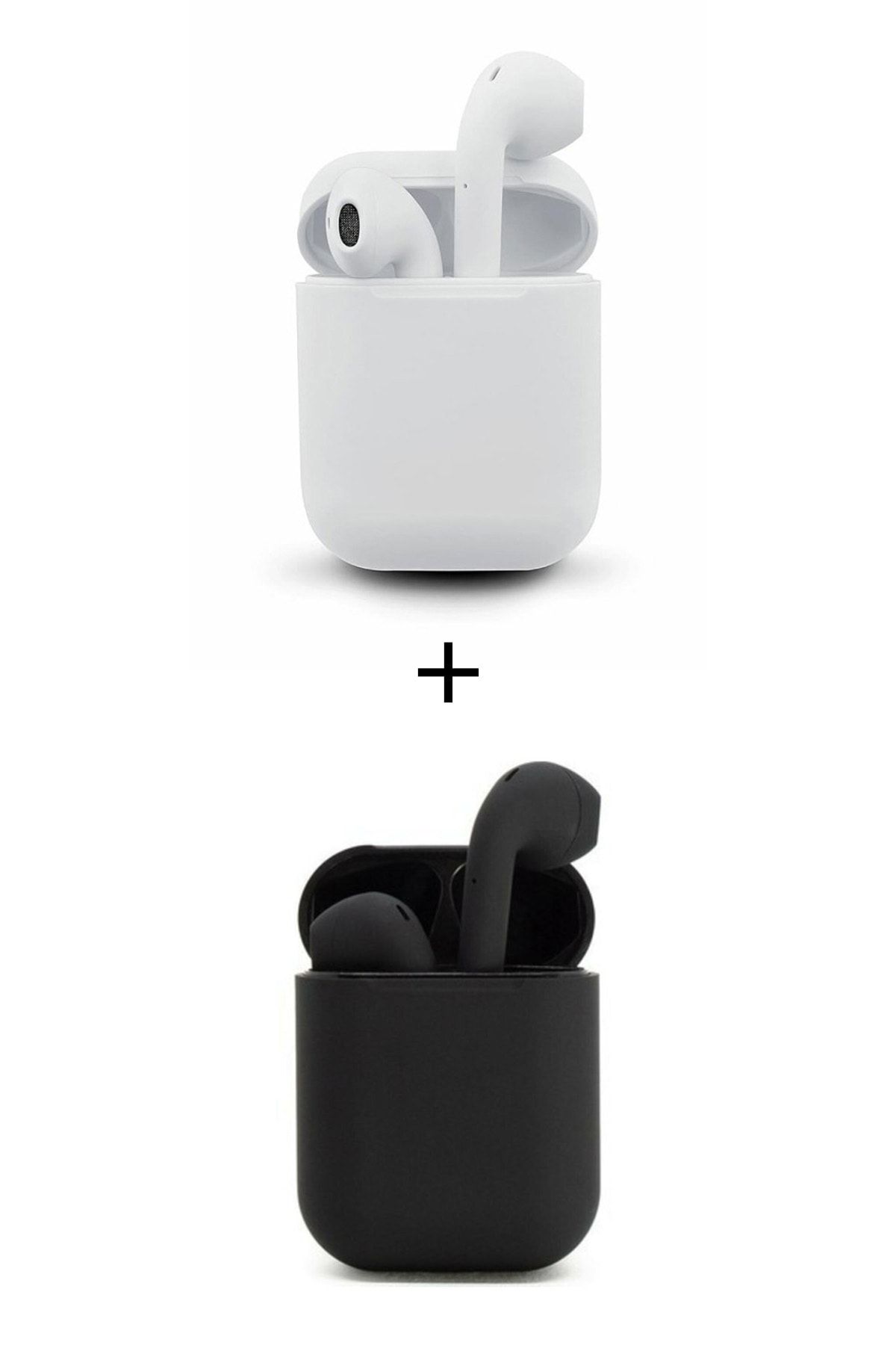 TrkTech Airpods 2. Nesil Siyah Ve Beyaz I12 Bluetooth Kulaklık