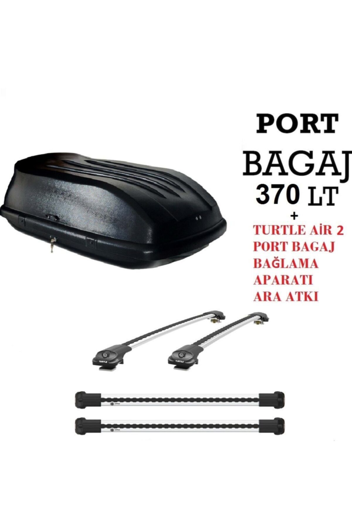 Turtle Volvo Xc40 2018 Sonrası Uyumlu 370 Litre Port Bagaj Ve Air 2 Bağlama Aparatı