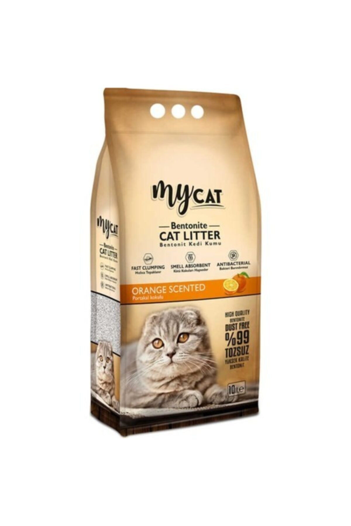 My Cat Mycat Bentonit Kedi Kumu Portakal Kokulu 10 Lt Ince Taneli