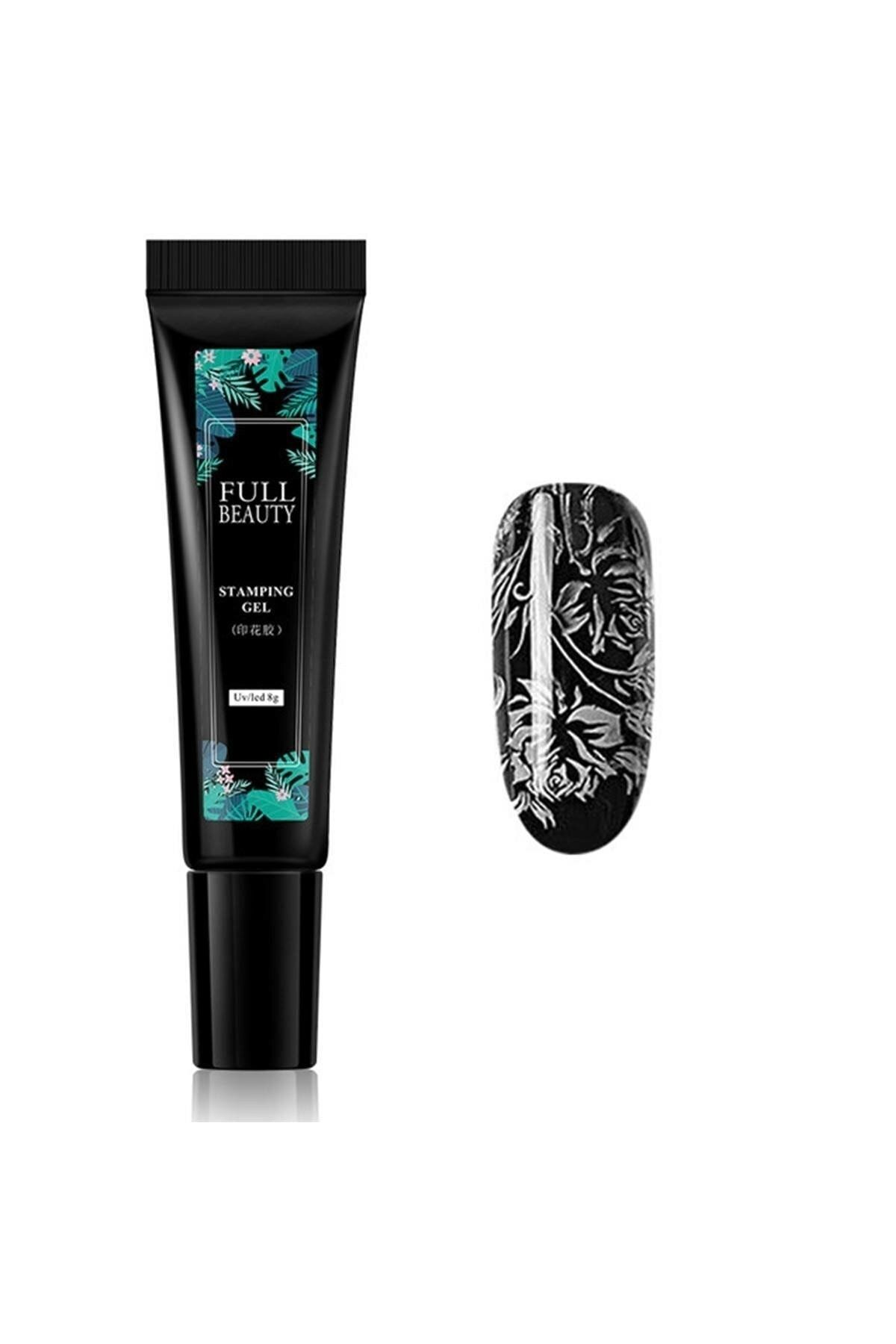 Venalisa Beyaz Renk Stamping Jel Stamp Ojesi 8 Ml