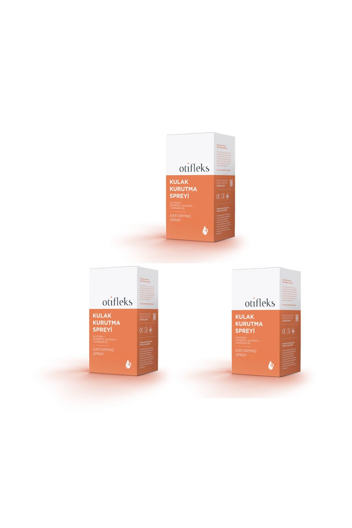 OTİFLEKS Gliserin, Lavanta Yağı Içeren Kulak Kurutma Spreyi 30 ml X3 Adet