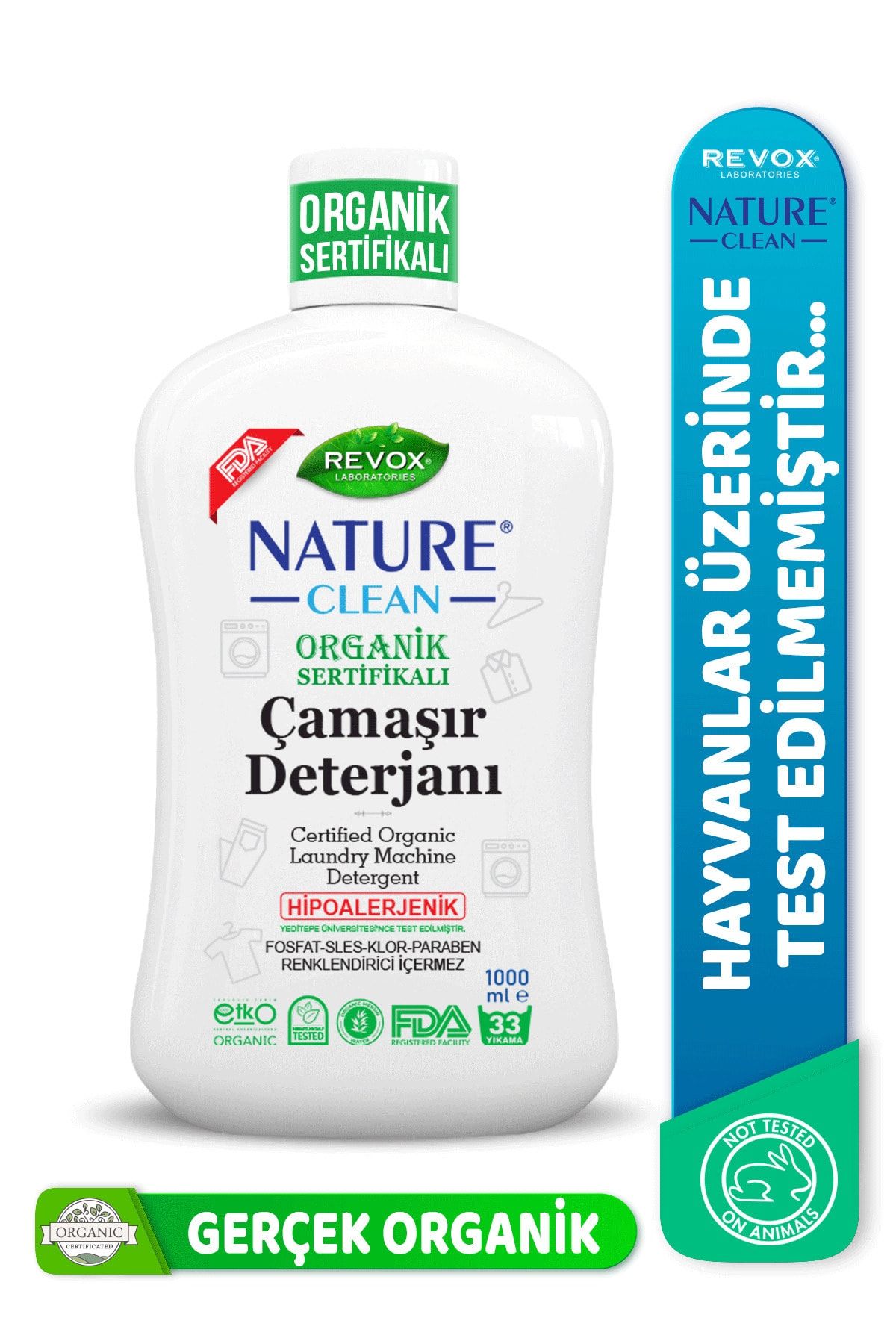 Revox Nature Clean Organik Çamaşır Makinesi Deterjanı - 1000 Ml.
