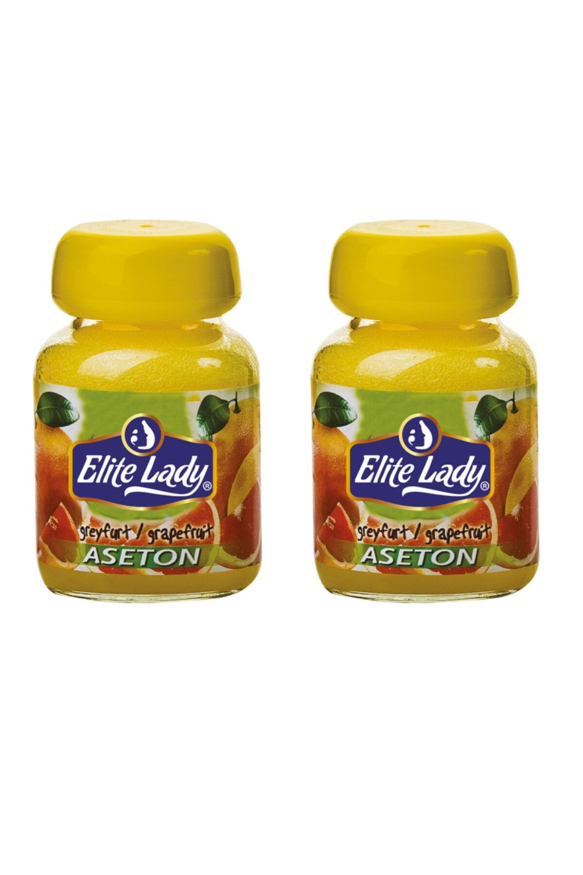 ELİT LADY 2 Adet Greyfurt Kokulu Süngerli Aseton 75 ml Oje Çıkarıcı