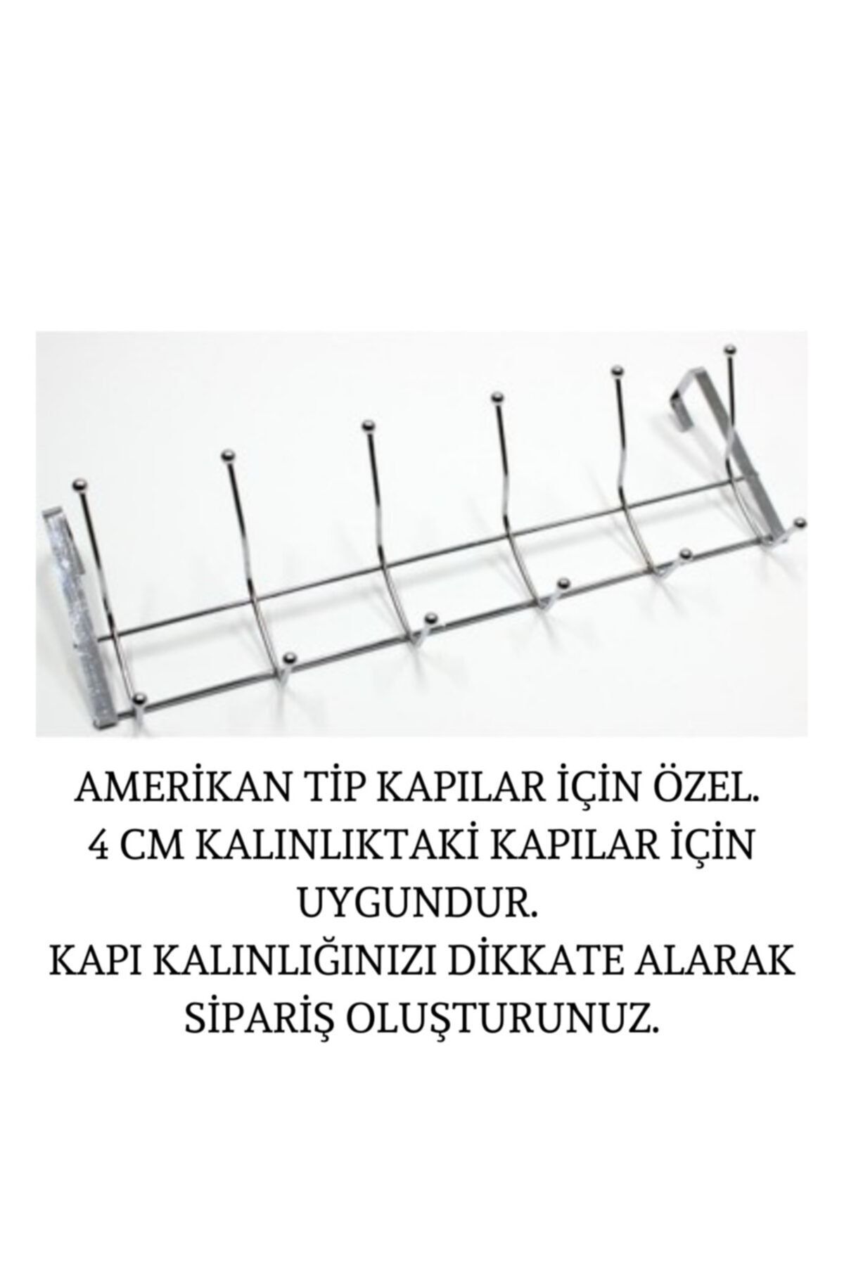Kitch&Home 12'li Kapı Arkası Askısı Pratik Kapı Askılık