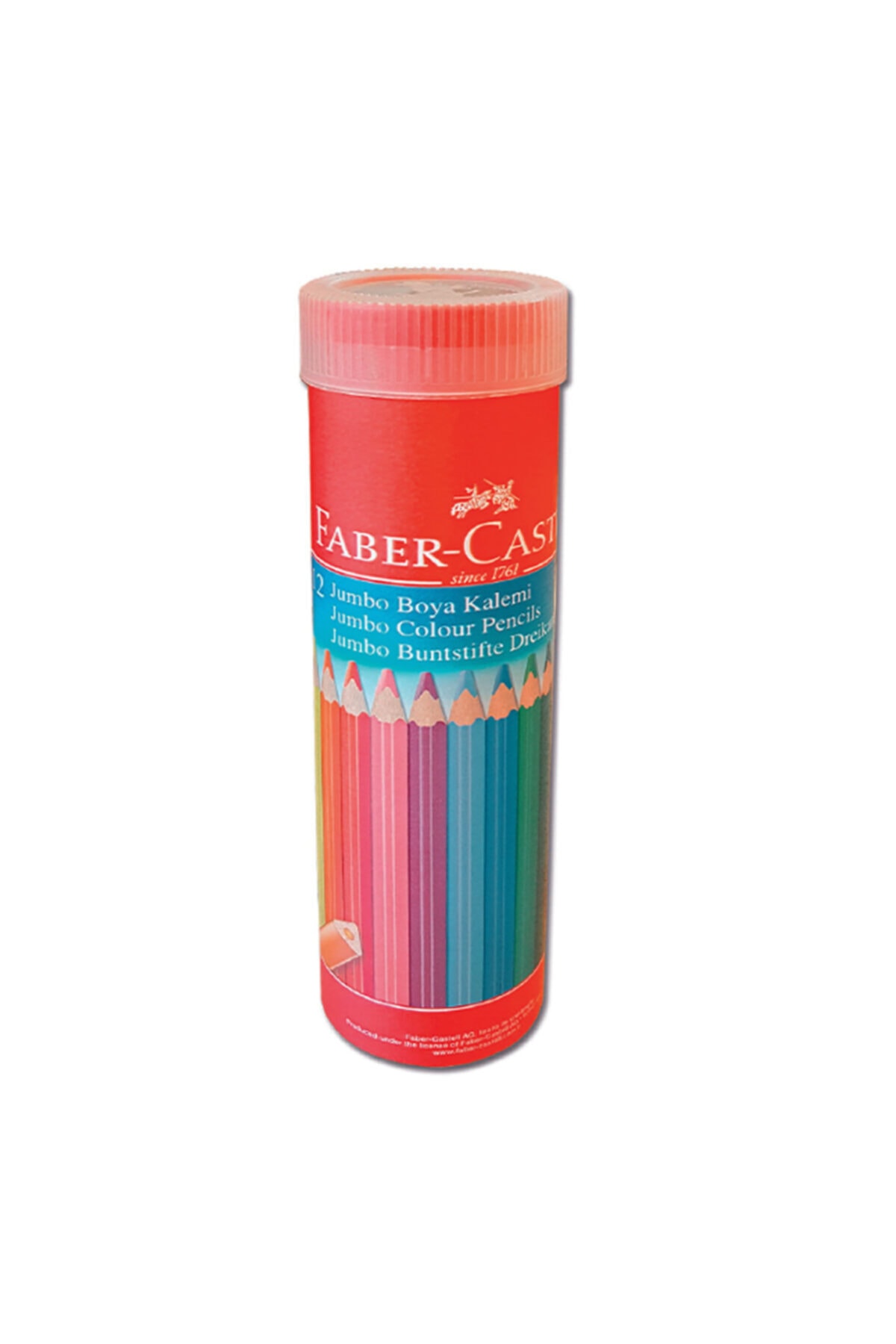 Faber Castell 12 Renk Jumbo Üçgen Kuru Boya 116615