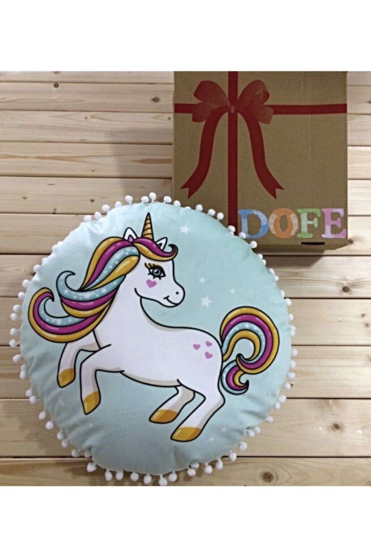Dofekids Ünicorn Dekoratif Yastık Mint
