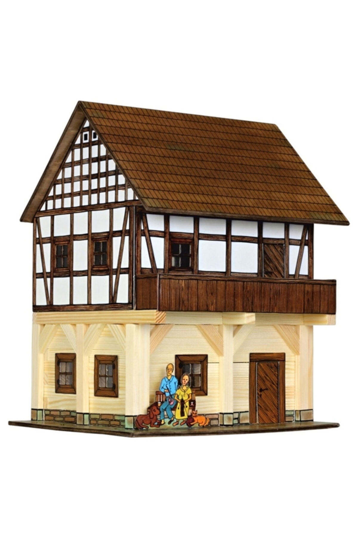 Bubu Walachia 2 Katlı 115 Parça Ev Ahşap Hobi Kit Fg-37