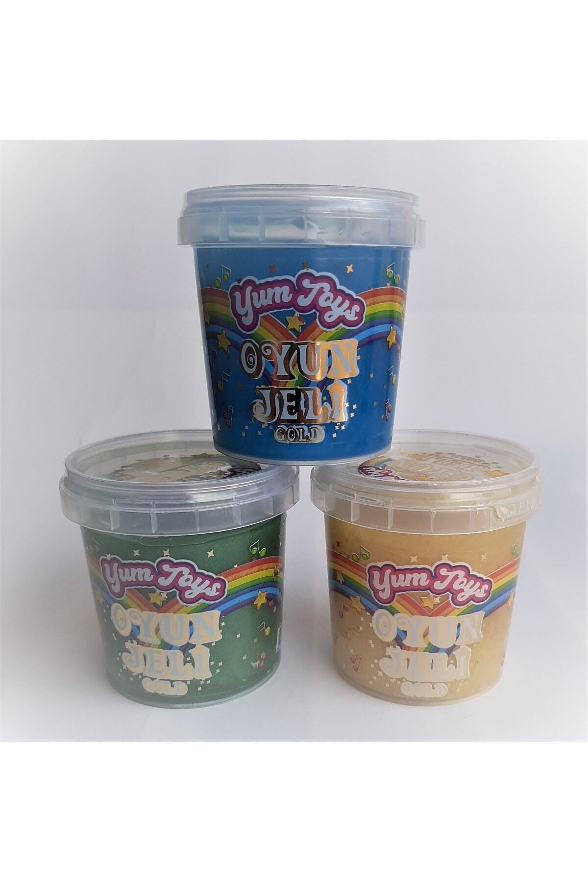 YumToys Oyun Jeli Yumtoys Gold Serisi Slaym - Hazır Slime 3 Renk 3 Kutu 140x3 Gr