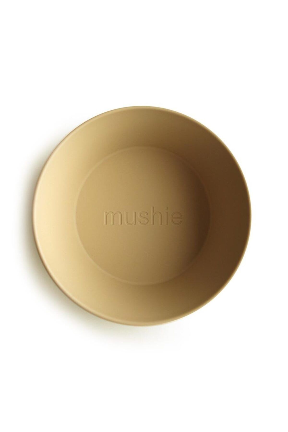 Mushie Dinner Bowl Single Round Mustard - Yuvarlak Kase Tekli Hardal Rengi