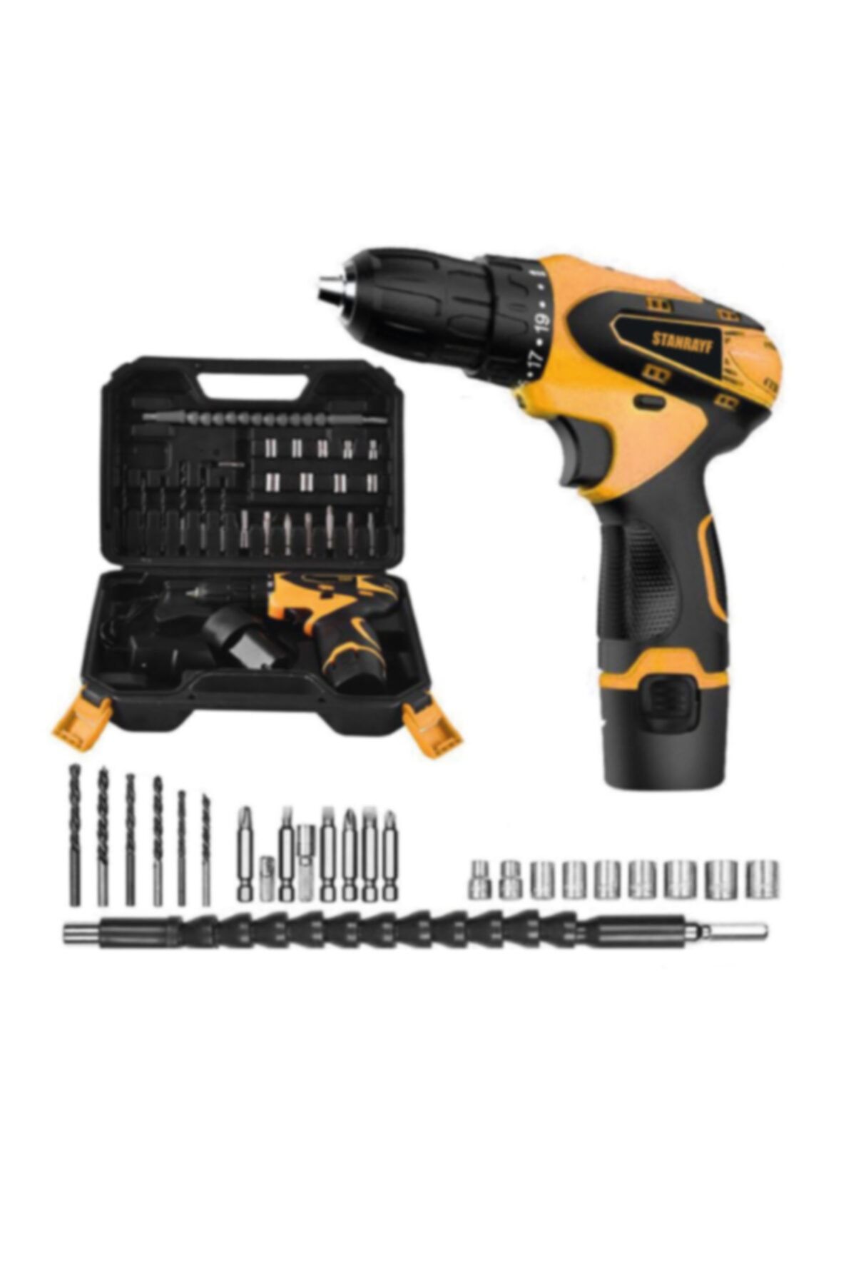 stanrayf Germany Jsr 32v 5ah X-torq Sjs Metal Şanzuman Çift Akülü Şarjlı Matkap
