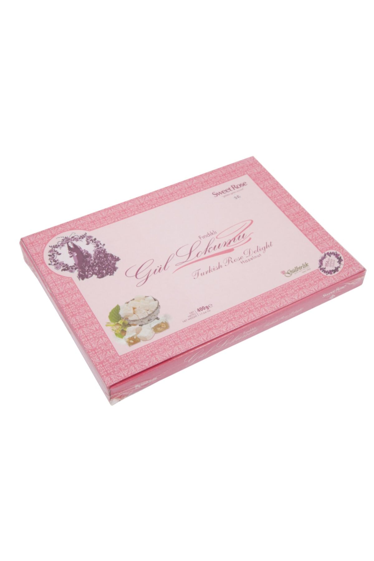 SweetRose Gül Lokumu Fındıklı 400 G.