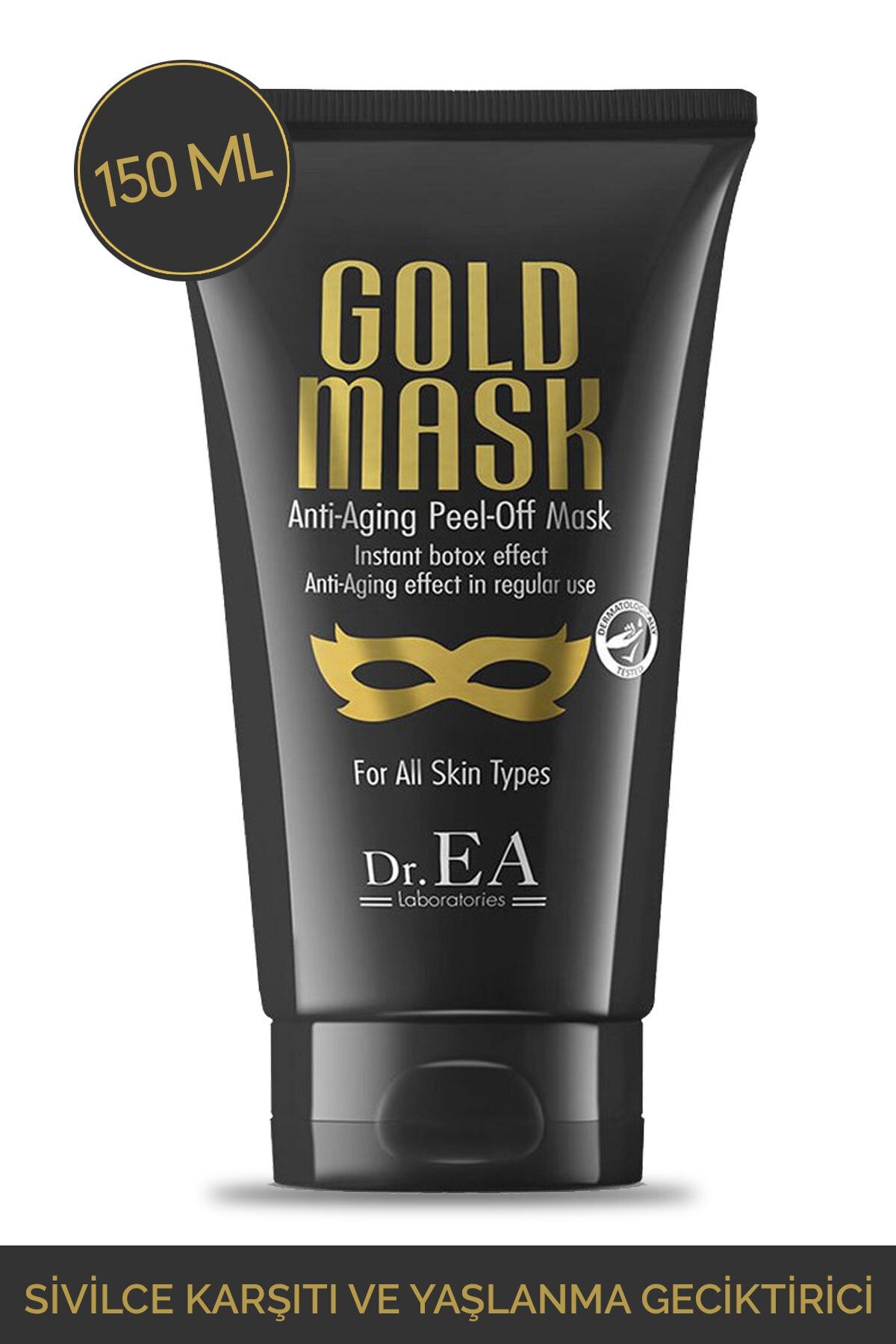 Dr. EA Laboratories Soyulabilir Altın Maske - Sivilce Karşıtı Ve Yaşlanma Geciktirici 150ml
