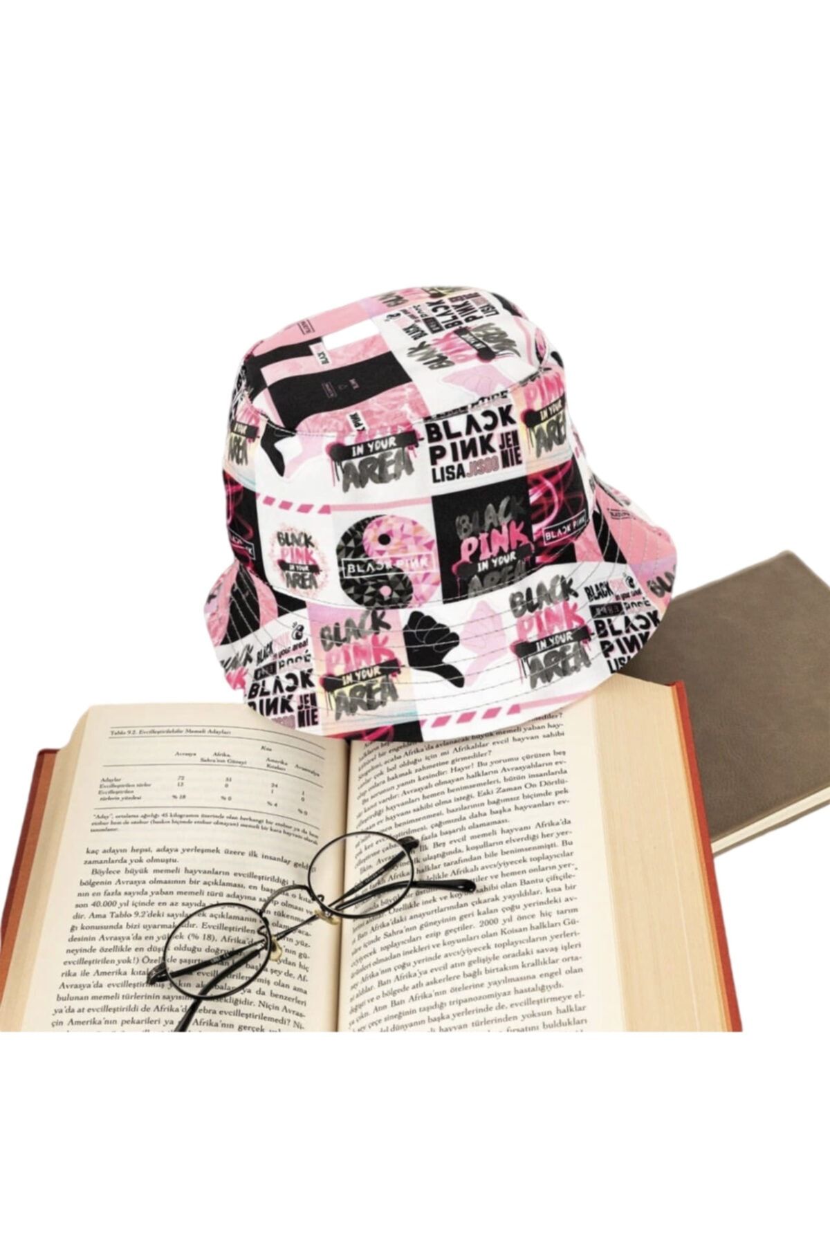 Orçun Özkarlıklı Blackpink Baskılı Unisex Bucket Kova Balıkçı Şapka