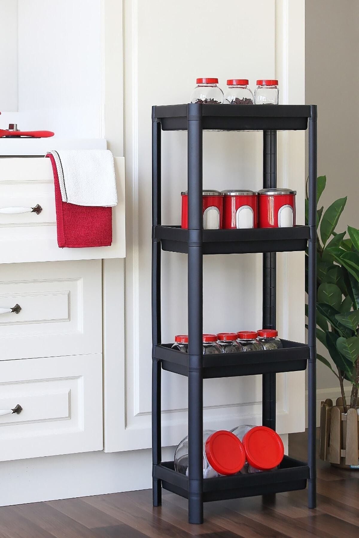 GIDA BİZDE Vesken Çok Amaçlı Modern Salon Mutfak Raf Düzenleyici Organizer