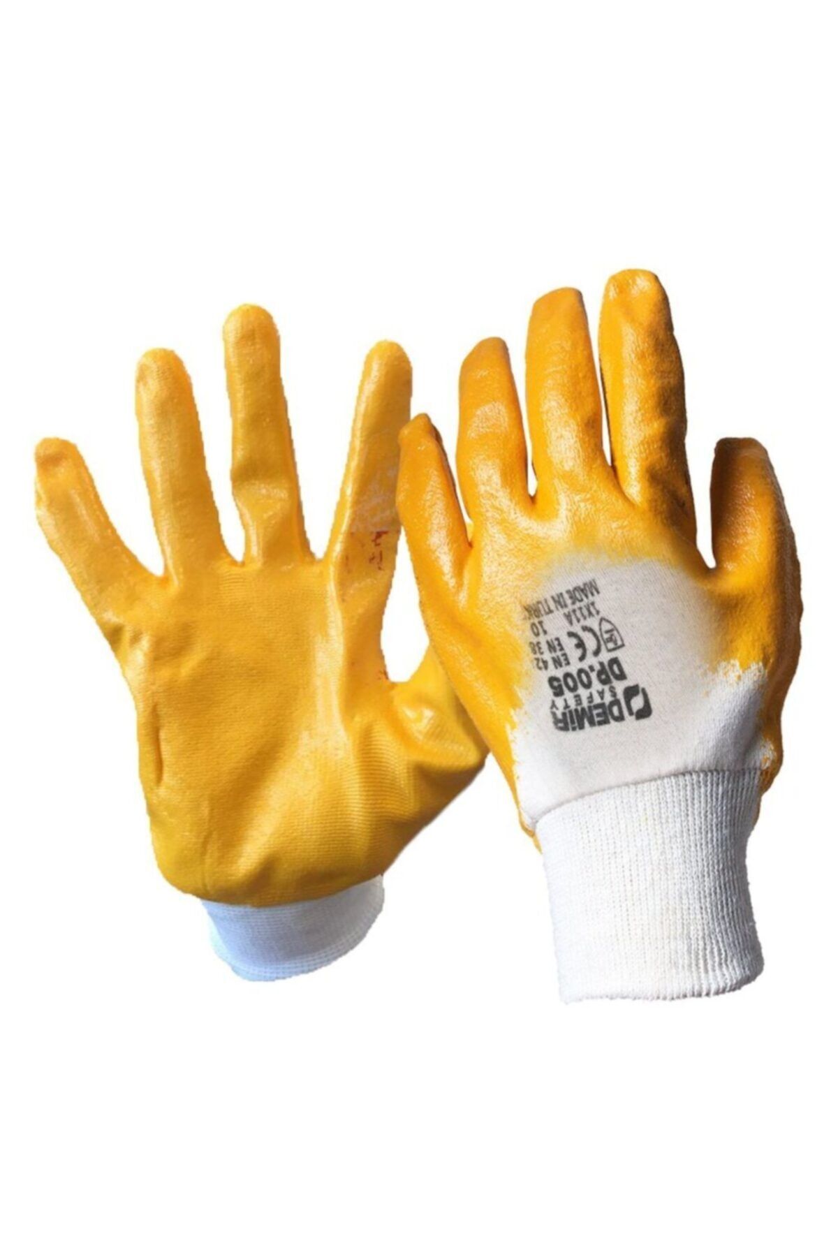 DEMİR SAFETY Dp.005 Dmr Pamuklu Nitril Iş Eldiveni No:10 \