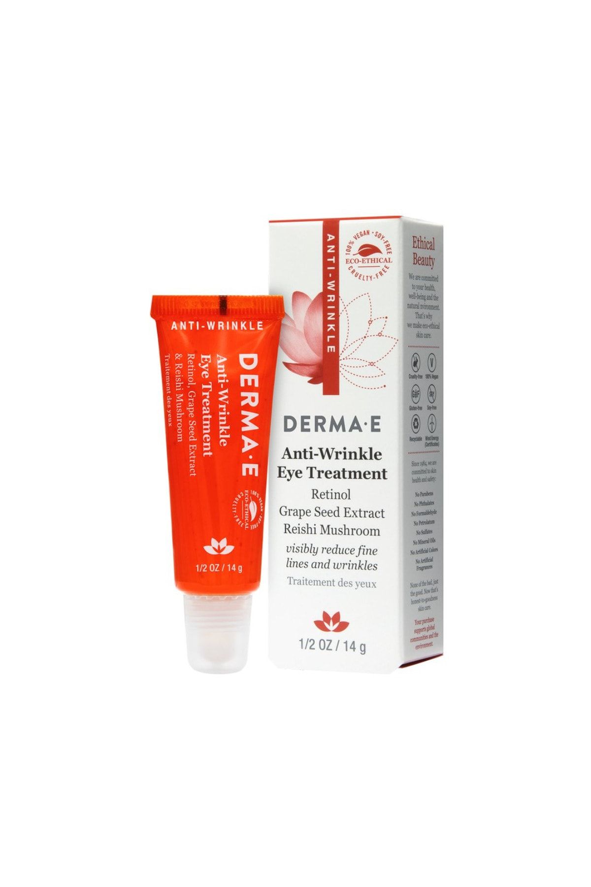 DERMA E Anti Wrinkle Eye Treatment 14 gr  Kırışıklık Karşıtı Göz Kremi