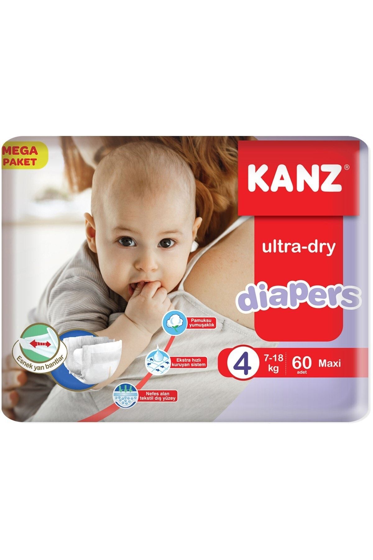 kanz mega paket bebek bezi 4 numara maxi 7 18 kg fiyati yorumlari trendyol