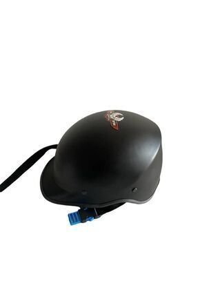 Motosiklet Jokey Kask-mat Siyah Yerli Image 0