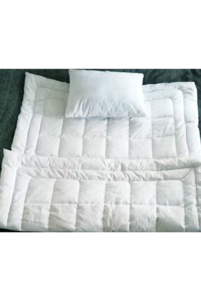 Doğal Yün Bebek Yorganı + Doğal Yün Yastık Baby Wool Image 0