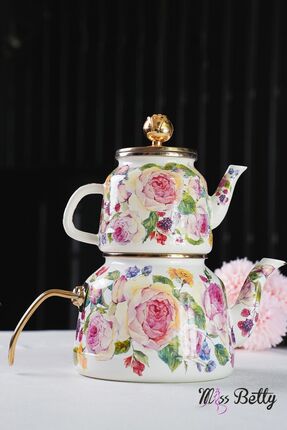 Emaye Çaydanlık Rose Deluxe Image 0