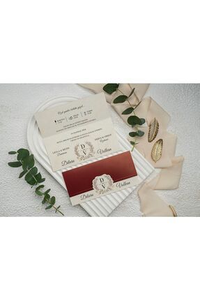 Düğün, Nişan, Nikah Davetiyesi (50 Adet) 9359 Image 0