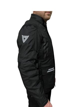 Tourex Dört Mevsim Motosiklet Montu Siyah Image 1