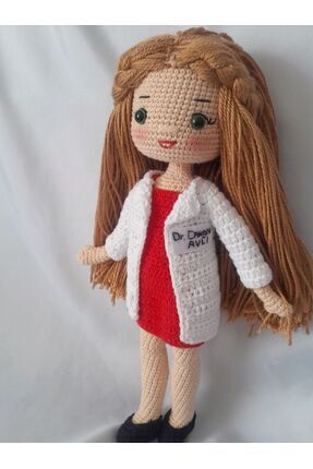 Doktor Kız Amigurumi Örgü Oyuncak Image 0
