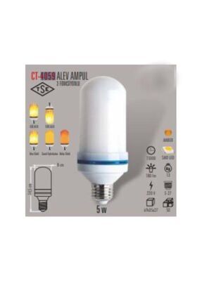 Alevli Led Ampul 5w Amber Renk Ct-4059 Ct-4059 Image 0