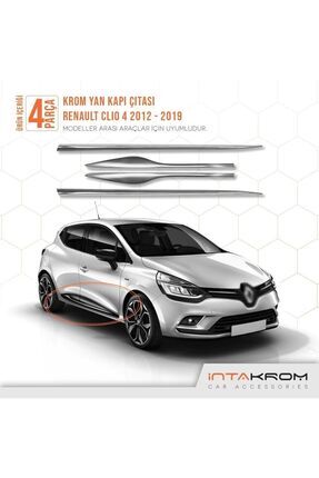 Renault Clio 4 Krom Yan Kapı Çıtası 4 Parça 2012-2019 - Hb-sw Image 0