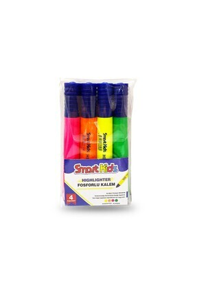 Smart Kids Fosforlu Kalem 4'Lü Pvc Paket Image 0