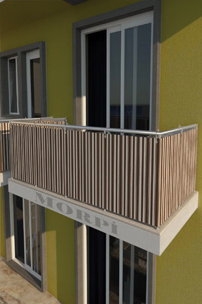 Balkon Demiri Perdesi Korkuluk Perdesi Her Ölçüde Boy X En Dikmeli Bağcık Image 0