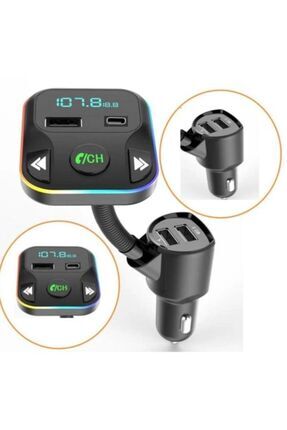 G12 38w 3x Usb 1x Type C 3.0a Qualcomm Hızlı Şarj Araç Şarj Şarz Kiti Çakmaklık Transmitter Image 0