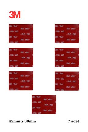 45x30x1mm Yedek Güçlü Çift Taraflı Vhb Bant Die Cut Kesim (7 ADET) Image 0