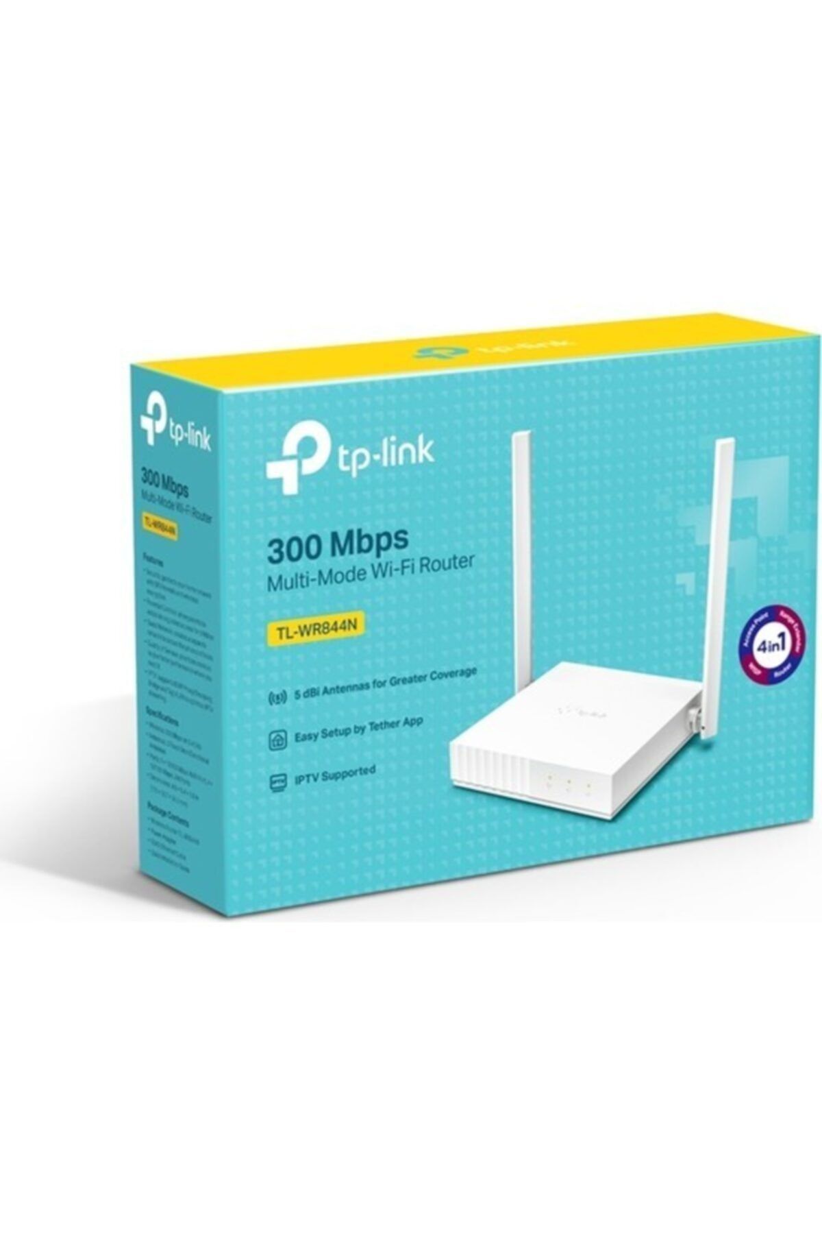 TPLINK 300 Mbps 4 Portlu Multi-mode Router Tl-wr844n