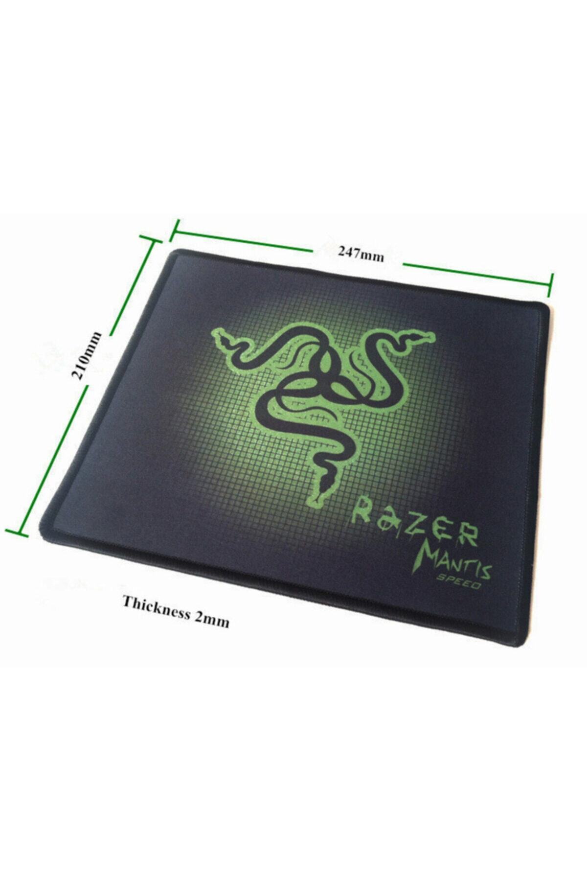 WOZLO Razer Desenli Baskılı Gaming Oyuncu Mouse Pad 25*21cm Kaydırmaz