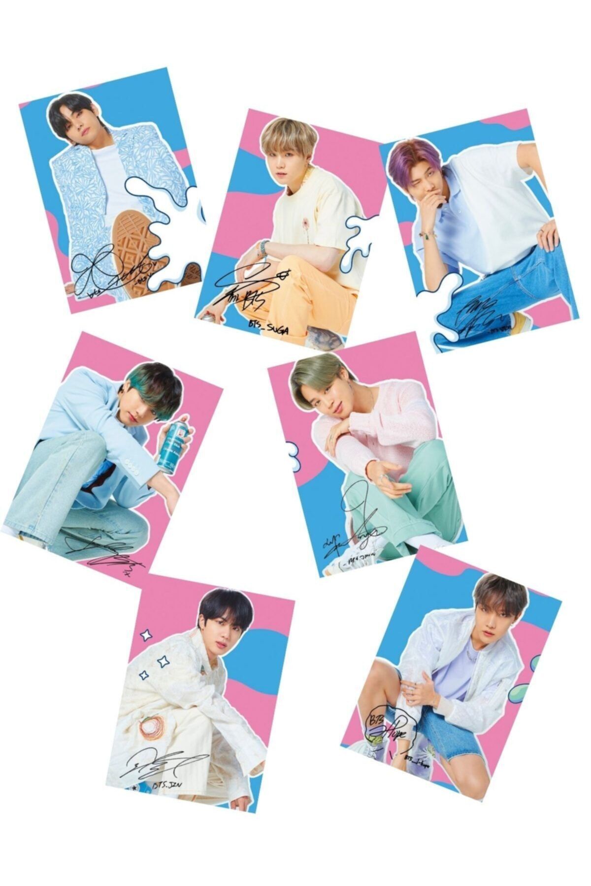 BTS ''journey'' Imzalı Mini Kart Seti