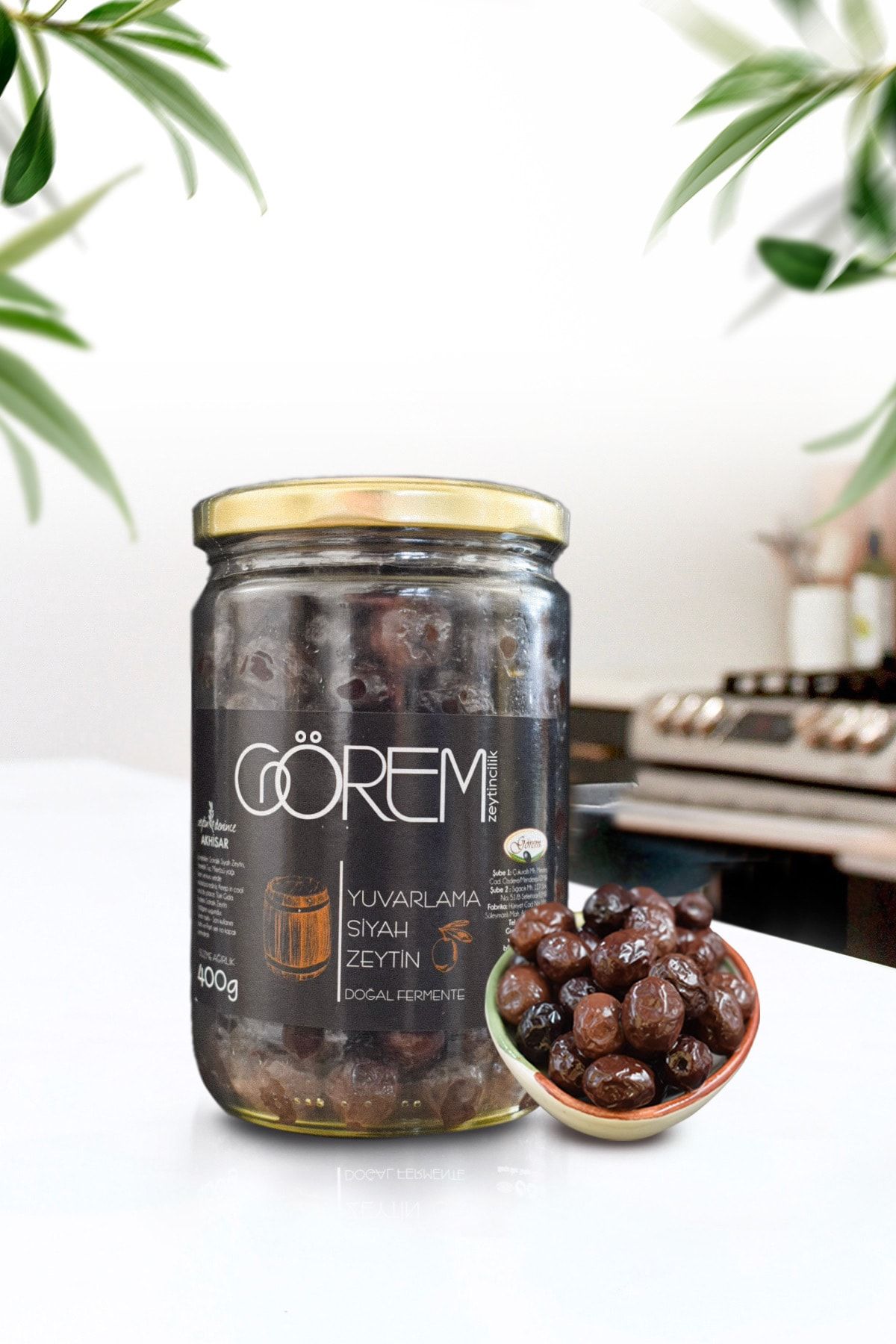 Görem Zeytin Eski Yöntemle Elde Edilen Yuvarlama Zeytin 400gr.