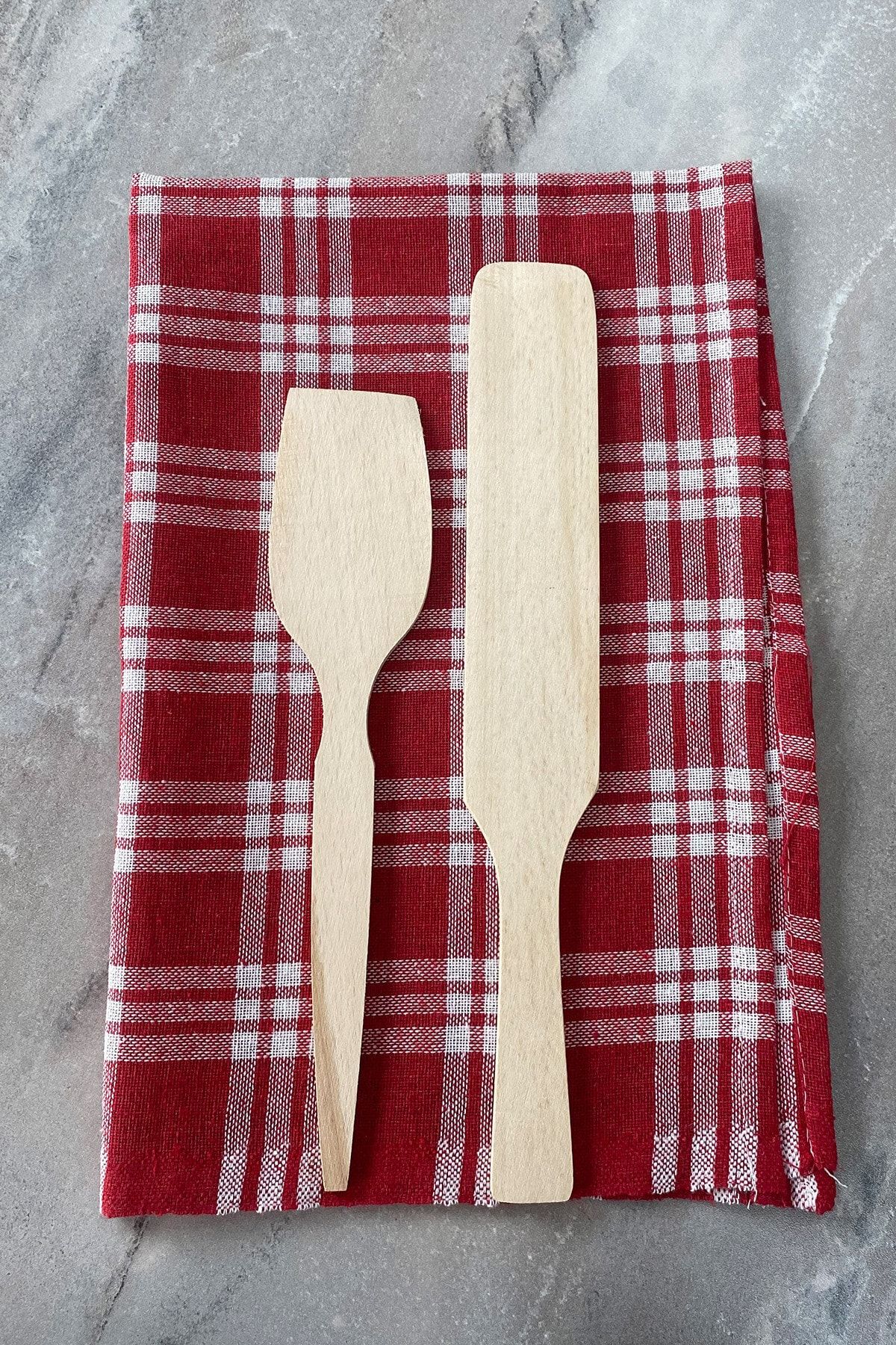 aktarix 2'li Spatula Seti 30 Cm + 35 Cm Ahşap Çevirgeç Bazlama, Pizza, Yufka Çevirici