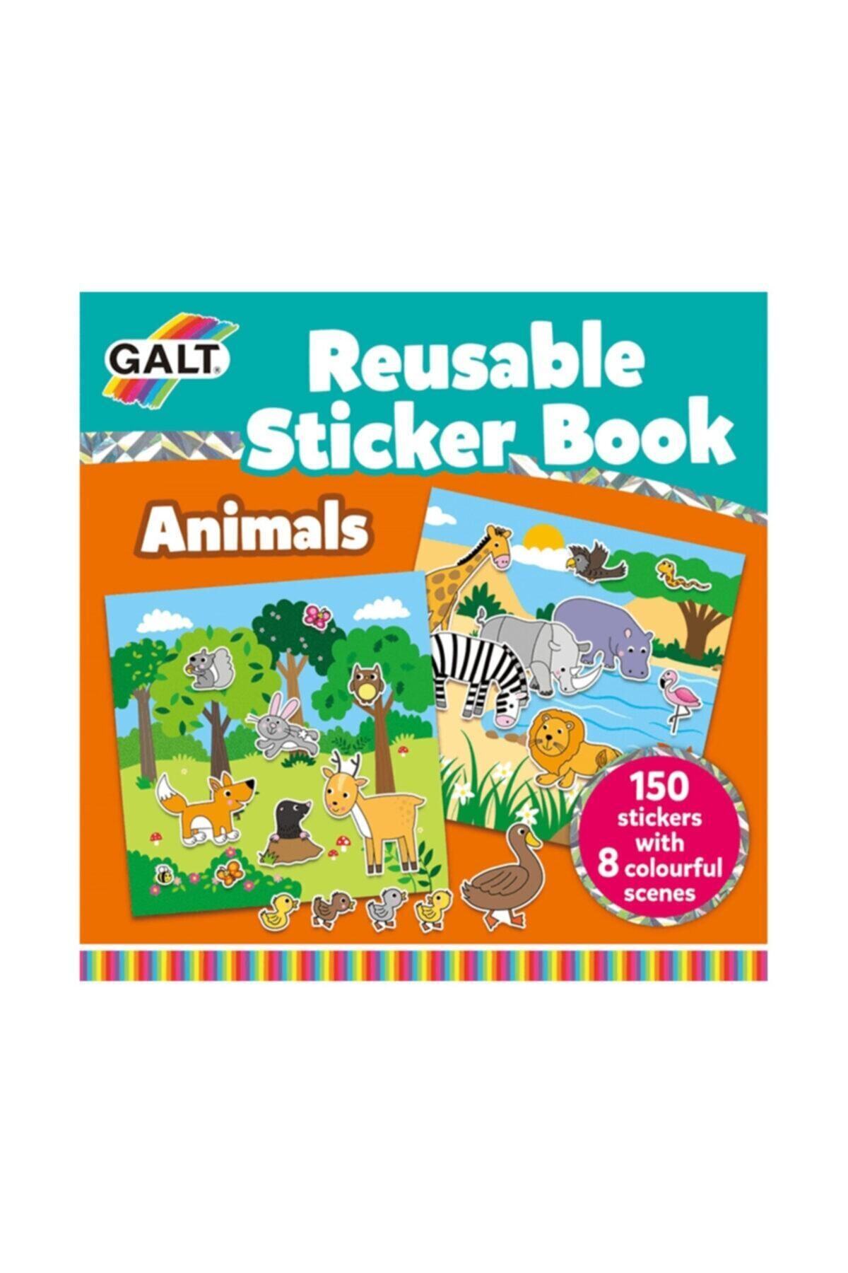 Galt Reusable Sticker Book Hayvanlar Animals  3 Yaş+
