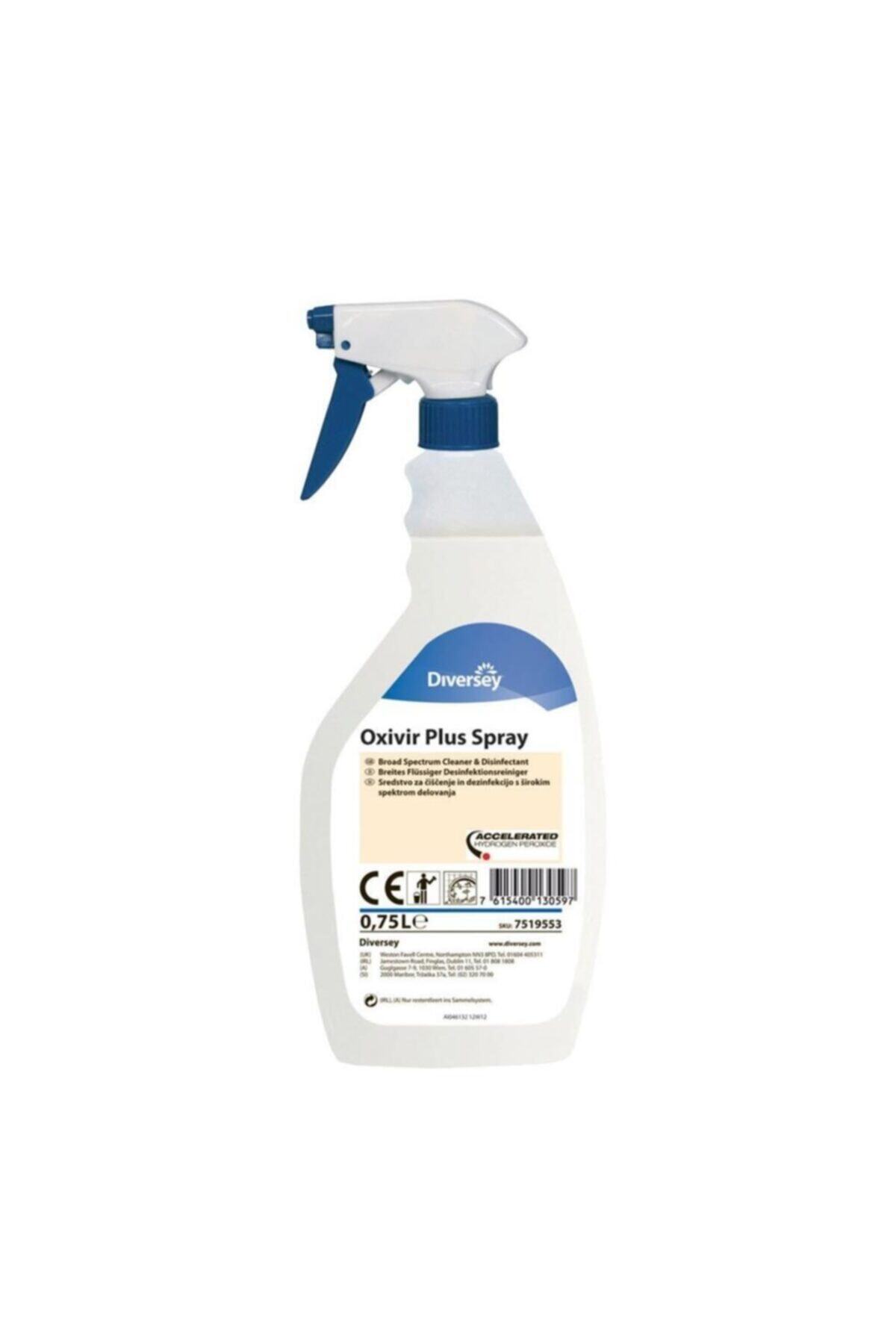 Diversey Oxivir Plus Spray Tekstil Ve Sert Yüzeyler Için Temizleyici & Dezenfektan 0.75 Gr