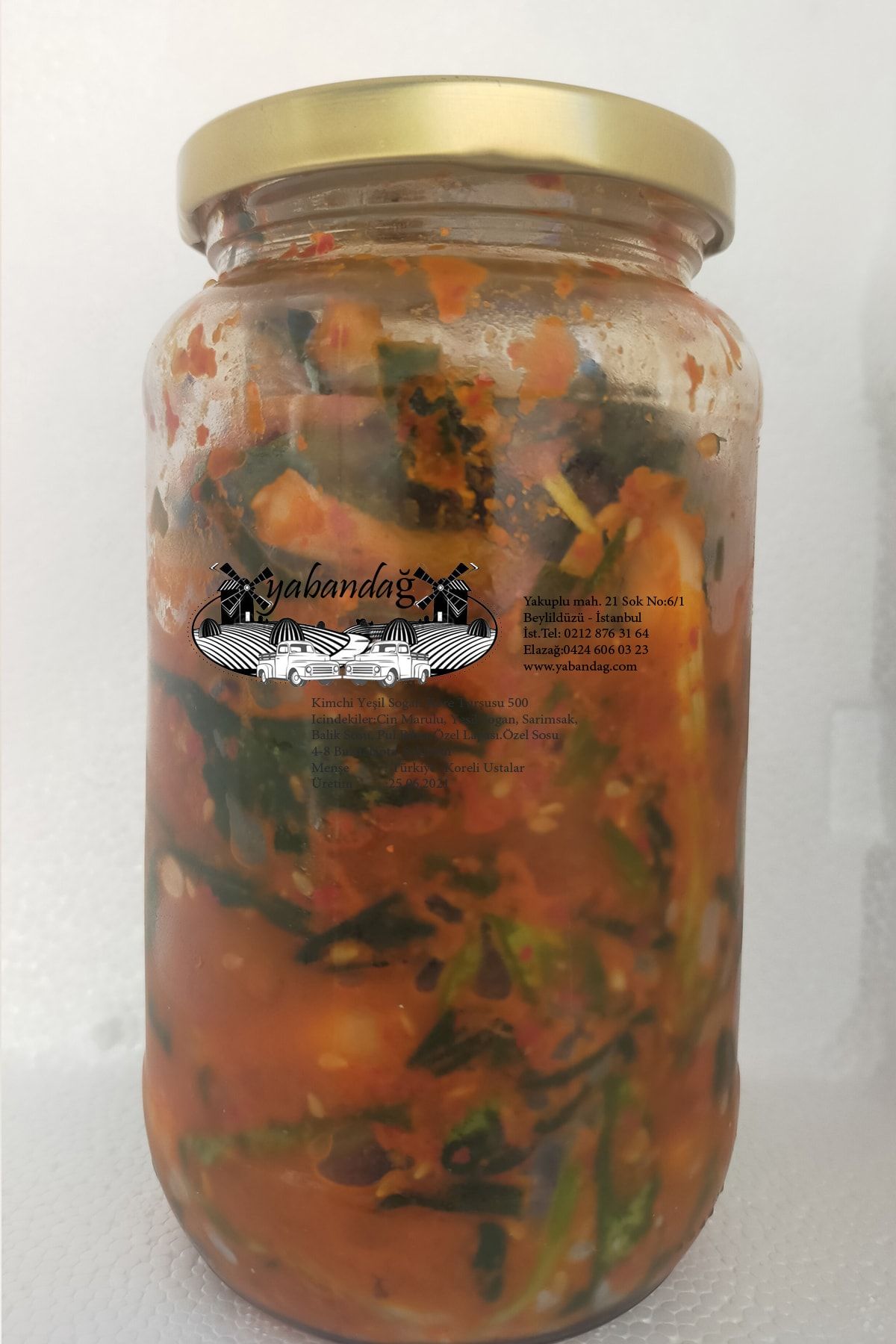Yabandağ Kimchi Ykimchi Yeşil Soğan Kore Turşusu 500